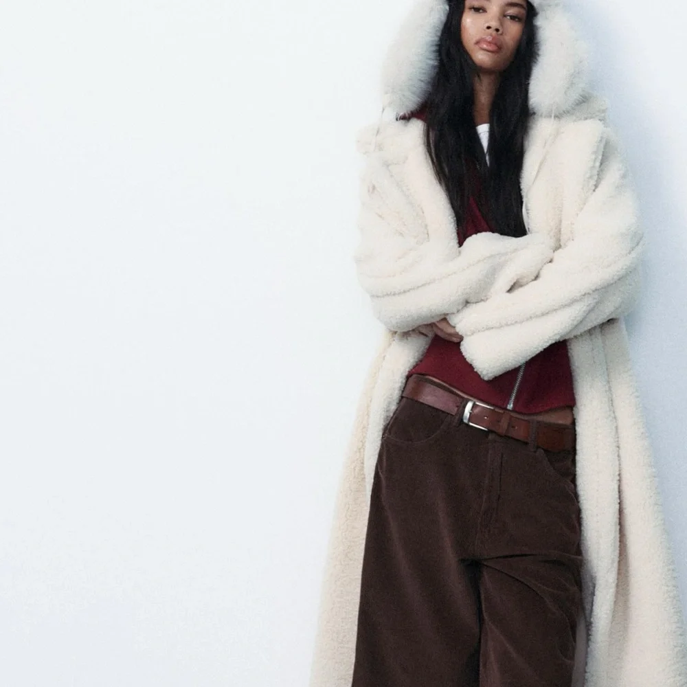 Zara long fleece coat - Picture 6 of 6